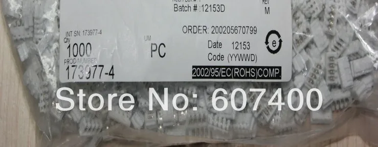 

173977-4 CONN RCPT 4POS 28-26AWG 2MM AMP/TE/TYCO Connectors terminals housings 100% New and original parts