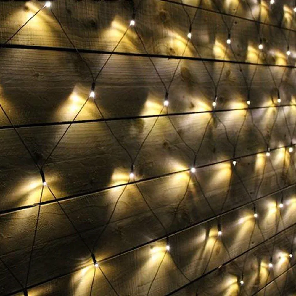 Cortina da Janela Luzes para o Natal de Casamento Luz da Corda Solar Powered Malha 1.1x1.1m 2x3m Início Jardim Decoração Led Net Mod. 130319 17 Solar powered Led Net Luz Da Corda