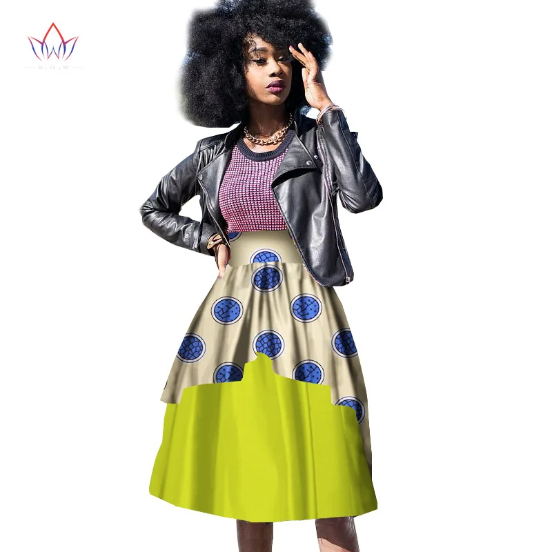 Roupas para Mulher Vestido de Baile Recente Bazin Riche Africano Dashiki Cera Impressão Joelho Comprimento Dupla Camada Saia Wy1200 57 Home & Garden