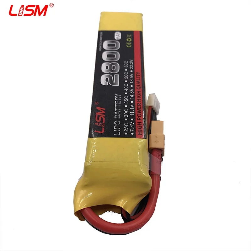 RC LiPo battery 3S 11.1V 2800mAh 35C New Rechargeable For RC Airplane Car Boat Drone 3S LiPo Battery 11.1V Cell XT60 T AK #30C13