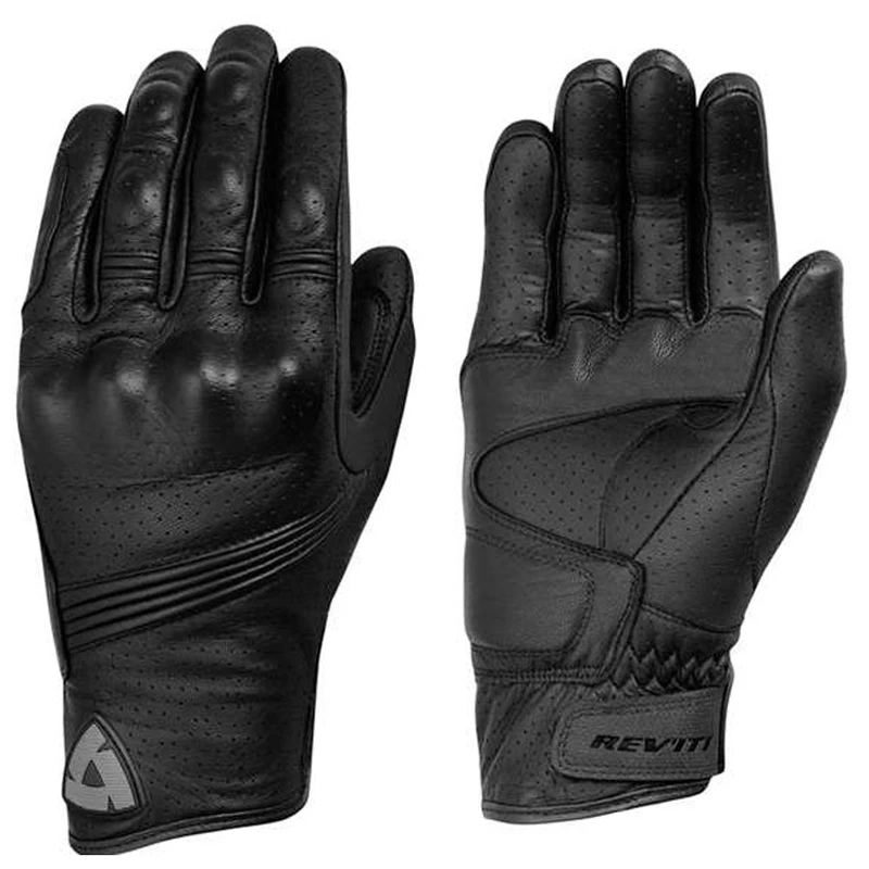 

Men's Motorcycle Gloves Perforated Pursuit Street Leather Gants de moto Black M/L/XL Luvas de motocicleta