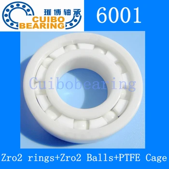 

Free shipping 2pcs/lot auto parts Zro2 ceramic bearing 6001 12*28*8mm