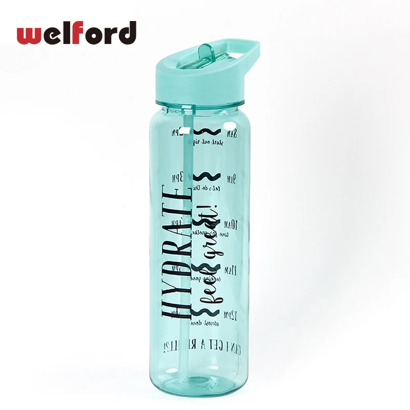 

720ML Tour Climbing Water Bottle Sports Bottle for Water With Straw Lid Portable Outdoor Tour Hiking Camping Plastic Drinkware