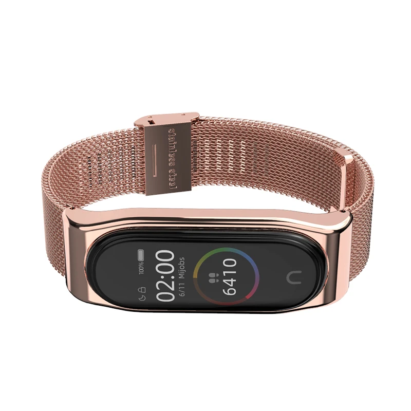 Браслет mi Band 4, металлический, нержавеющая сталь, универсальный, для Xiaomi mi, ремешок 3/4, браслет mi Band 4, напульсники mi band 4