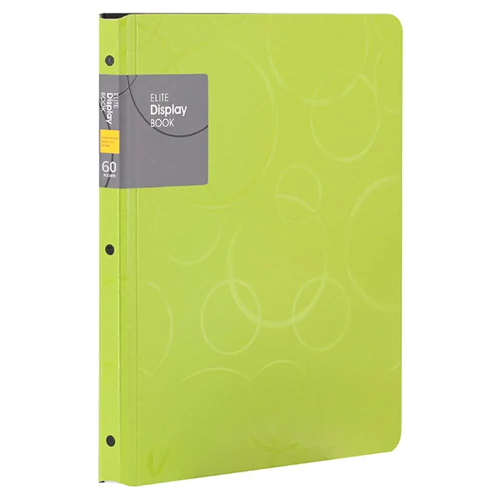 

60 Pockets Presentation Book with Sheet Protectors, A4 Size Business Presentation Folders (Green)