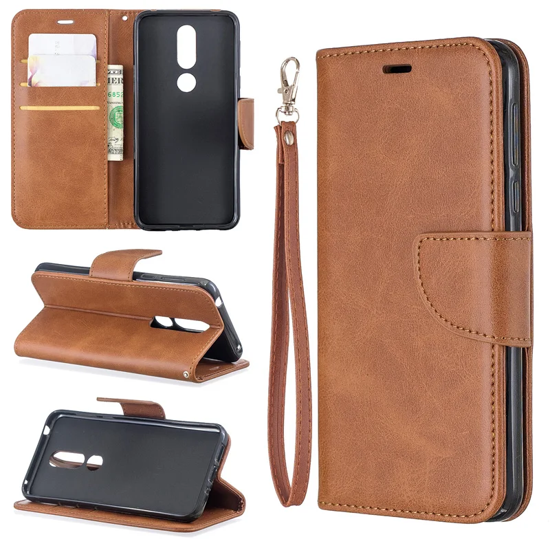 

2019 Leather Case Wallet Cover on For Nokia 7.1 6.1 6 5.1 5 3.1 3 2.1 Vintage Flip Book Cases For Nokia 4.2 3.2 2.2 1 Plus Case