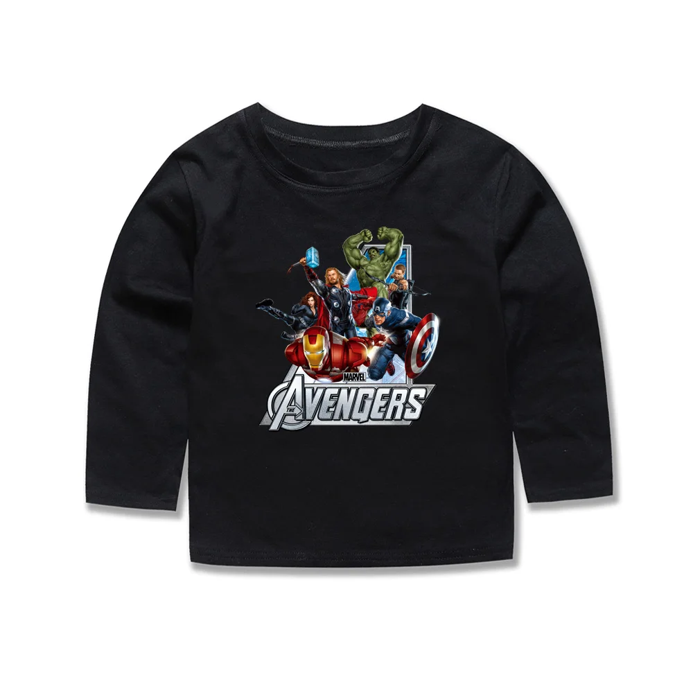

Phoebe Cat Girl Boy Avengers T Shirt Baby Kids T-Shirt Children Super Hero Tops Baby Spring Autumn Brand Tees For 2-14 Years