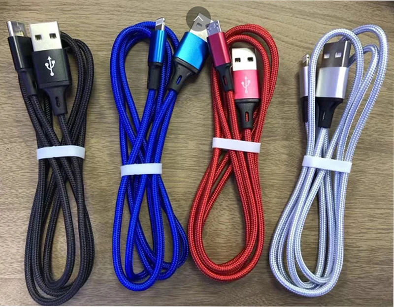 Зарядный кабель для передачи данных для iPhone X 10 XS MAX XR 8 7 6 s 6S 5 5S SE type C Micro USB Android зарядный провод короткий длинный 1 м 2 м 3 м