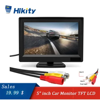 

Hikity Car Monitor TFT LCD Color Screen 2 Video Inputs 2 Brackets For Rear View Backup Reverse Camera DVD Car Rear View Monitor
