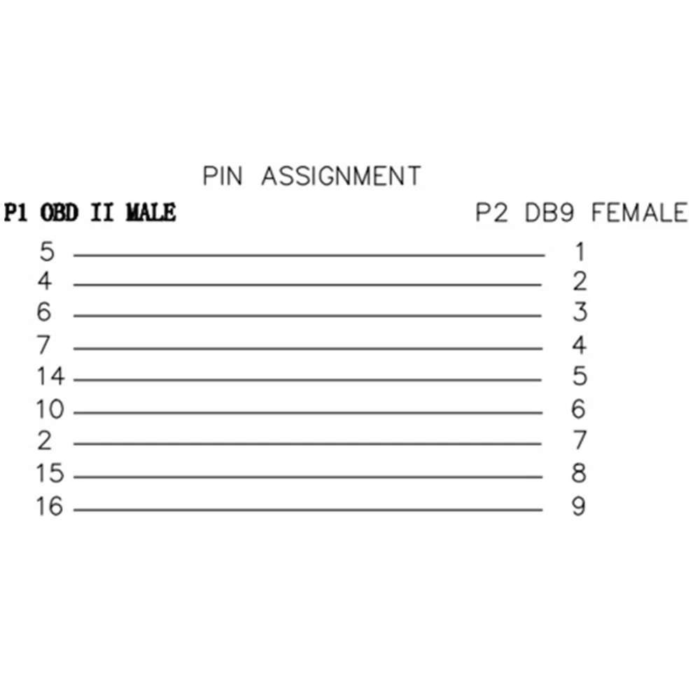 Универсальный OBD 2 16PIN-DB9 RS232 кабель для автомобиля диагностический адаптер сканер автомобилей OBDII Connertor авто автомобиль OBD2 кабель extender