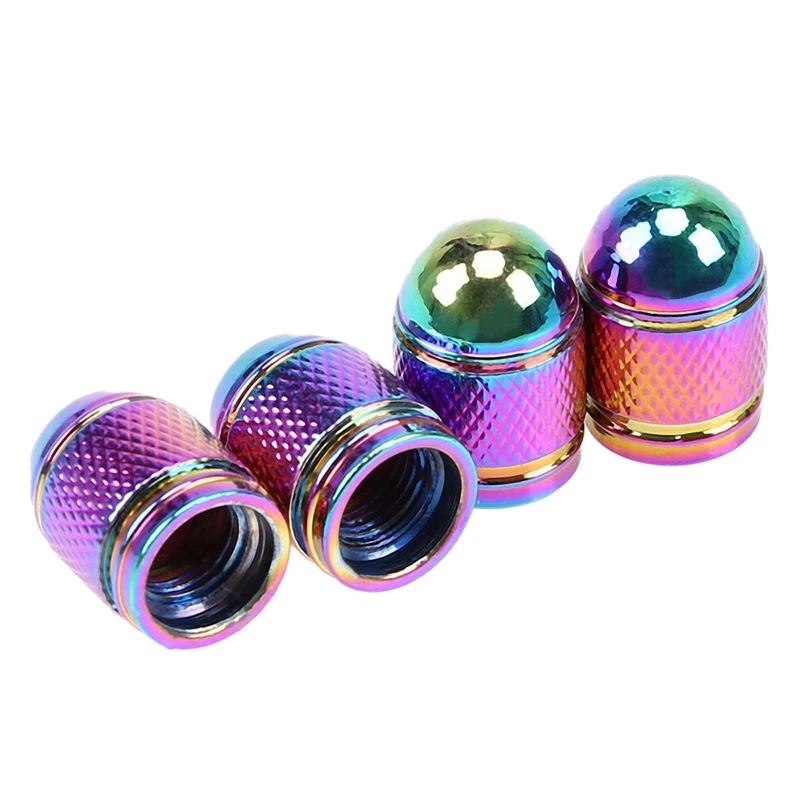 4Pcs Universal Aluminum Car Tyre Air Valve Caps Bicycle Tire Valve Cap
