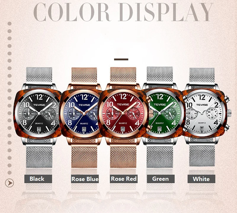 TEVISE, модные повседневные мужские часы, T860, ремешок из нержавеющей стали, Лидирующий бренд, водонепроницаемые, автоматические, механические, Роскошные, Relogio Masculino