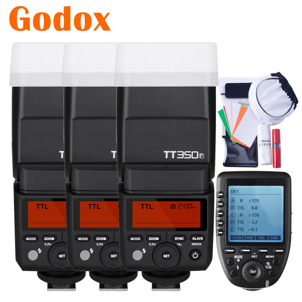 

Godox Mini TT350F 2.4G TTL HSS Camera Flash Speedlite Xpro-F TCM Tranmistter Trigger For Fujifilm X-E3 X-T10 X100T X-A2 X-A1