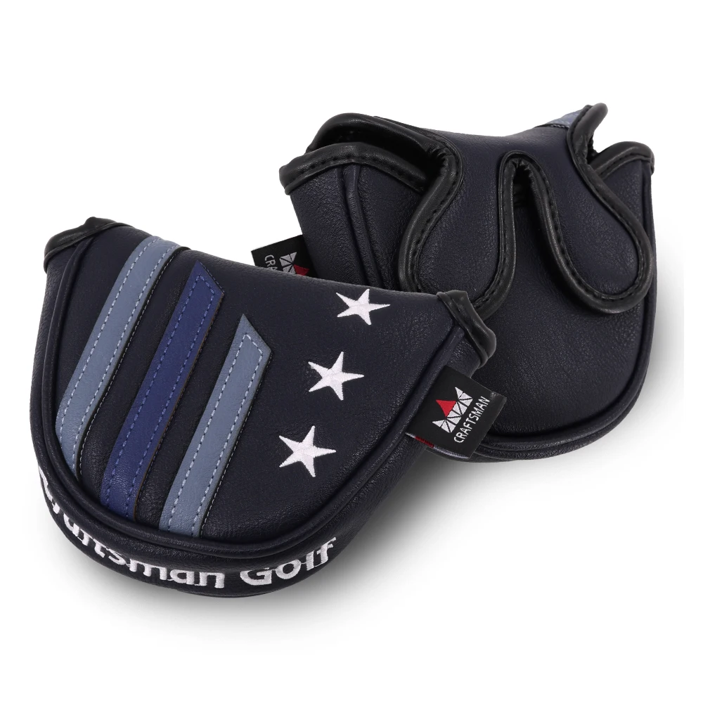 Защитный чехол для головы гольфа из искусственной кожи|golf putter cover|putter covermallet cover |