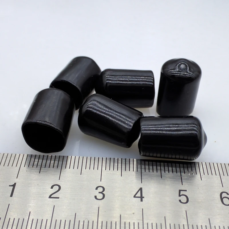 10mm diameter protective cover Rubber Covers Dust Cap for connector metal tubes 100pcs/lot