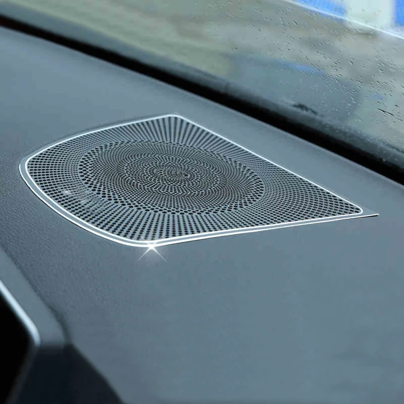 

Aluminium Center Dashboard Speaker Frame Cover Trim For BMW X6 F16 F86 2015-2017 & X5 F15 2014-2017