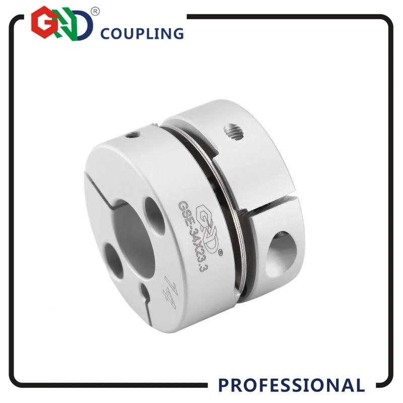 Coupling GND aluminum alloy CNC D28mm L21.5mm single diaphragm clamp for hollow encoder shaft coupling stepper motor connect