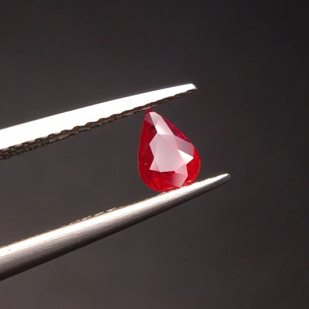 

CQT Certificated 0.52ct No Indication Unheat Faceted Natural Red Ruby Gems Loose Gemstones Rubi Loose Stones