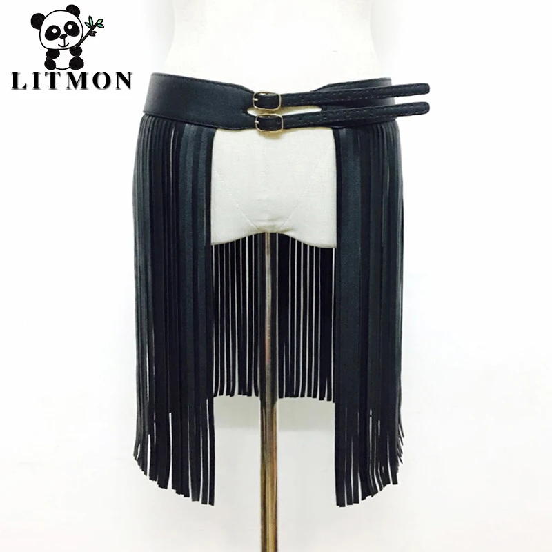 Litmon Women Garters Sexy Suspender Belt Stockings Leather Gothic Dress