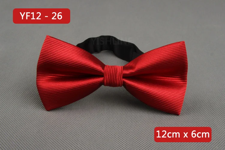 YISHLINE NEW Men's Bow Tie Gold Paisley Bowtie Business Wedding Bowknot Dot Blue And Black Bow Ties For Groom Party Accessories - Цвет: YF12-26
