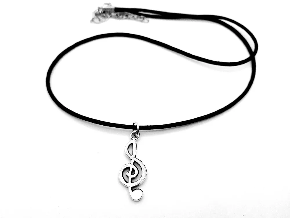 Musical Note Necklace Music Notation Theme Pendant Necklace Music Symbol Treble Clef Leather Rope Necklaces Jewelry Musical Note Necklace Music Notation Theme Pendant Necklace Music Symbol Treble Clef Leather Rope Necklaces Jewelry