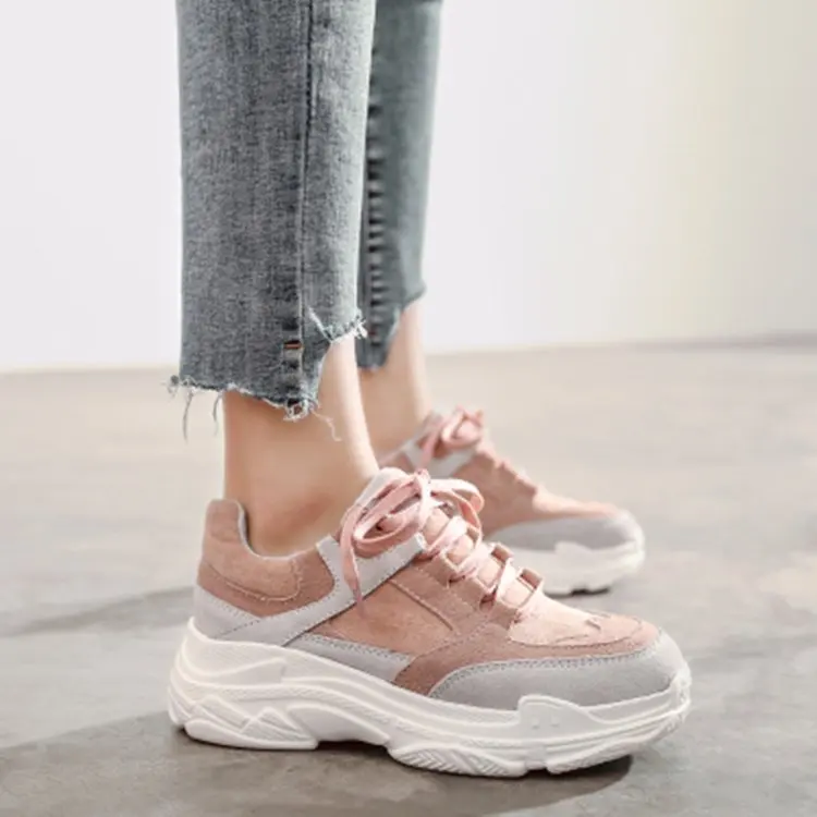 

Women Sneakers 2019 Fashion Sneakers Women Casual Shoes Suede Ladies Casual Shoes Platform Flat Chaussures Femme size36-40