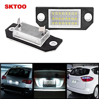 

SKTOO 2 x 12V 24 LEDs Bulb License Number Plate Rear Light Lamps For Ford Focus C-MAX 03-07