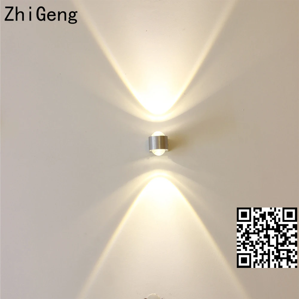 

ZhiGeng LED Simple Head Sitting Room Wall Lamps Aluminum Corridor Indoor Lighting Fixture Headlights Staircase Bedroom Lights