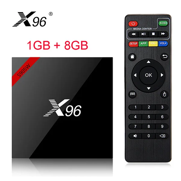 Горячее предложение! Распродажа! X96 Android 7,1 Smart tv BOX четырехъядерный HD2.0 4K* 2k Amlogic S905W с bluetooth-подключением+ ИК-пульт дистанционного управления - Цвет: x96 1g 8g