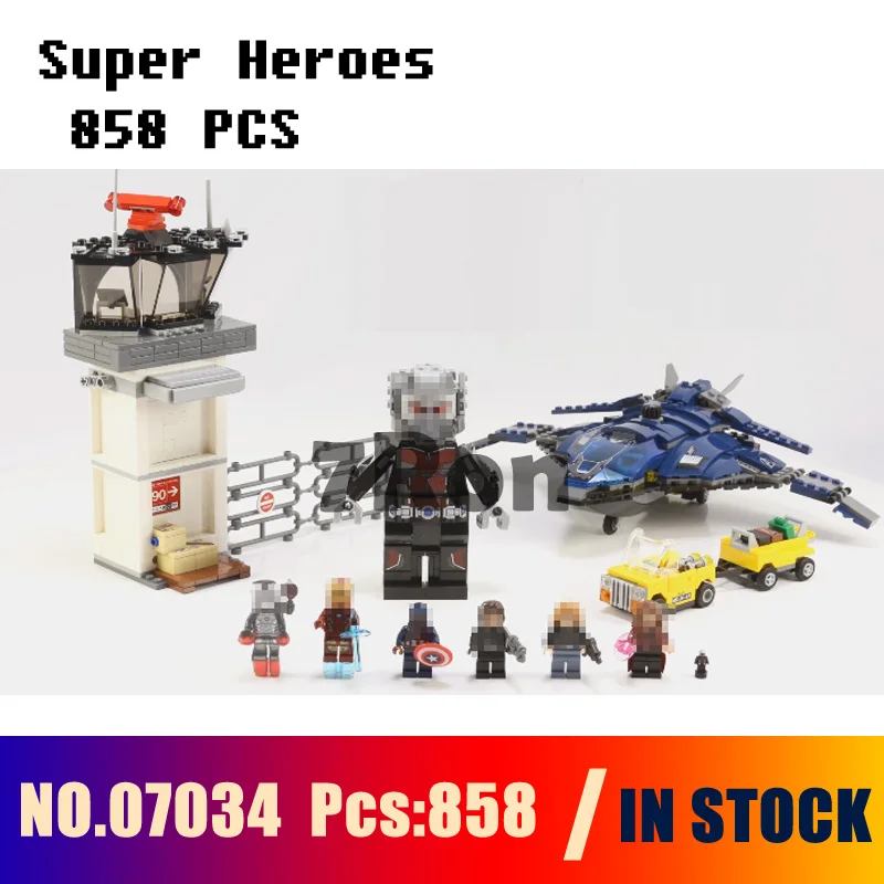 

Model building toys hobbies 07034 Super Heroes Airport Battle Compatible With marvel 76051 Blocks Educational DIY Brick