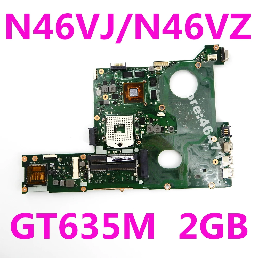 N46VJ GT635M 2 Гб Материнская плата ASUS N46V N46VM N46VZ N46VB ноутбука материнская Тест