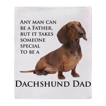 

Dachshund Dad Soft Fleece Throw Blanket Air/Sofa/Bedding Soft Winter Bedsheet