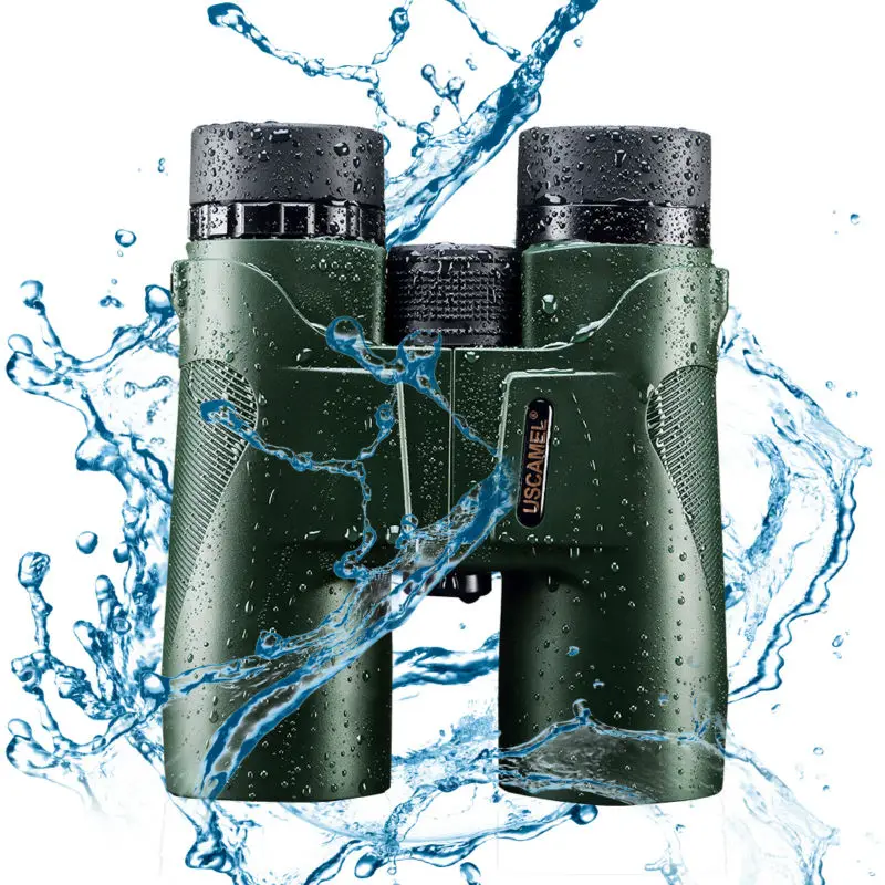 Binoculares profesionales para caza HD 10x42 tipo militar zoom telescópico visión de alta calidad ocular sin infrarrojos color verde USCAMEL - 2