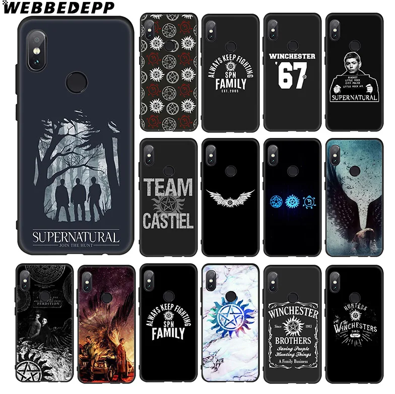 WEBBEDEPP сверхнатуральный тв-шоу мягкий чехол для Xiaomi 9 8 SE 6 A1 A2 Lite MIA1 MIA2 MI8 MI6 MAX 3 POCOPHONE F1