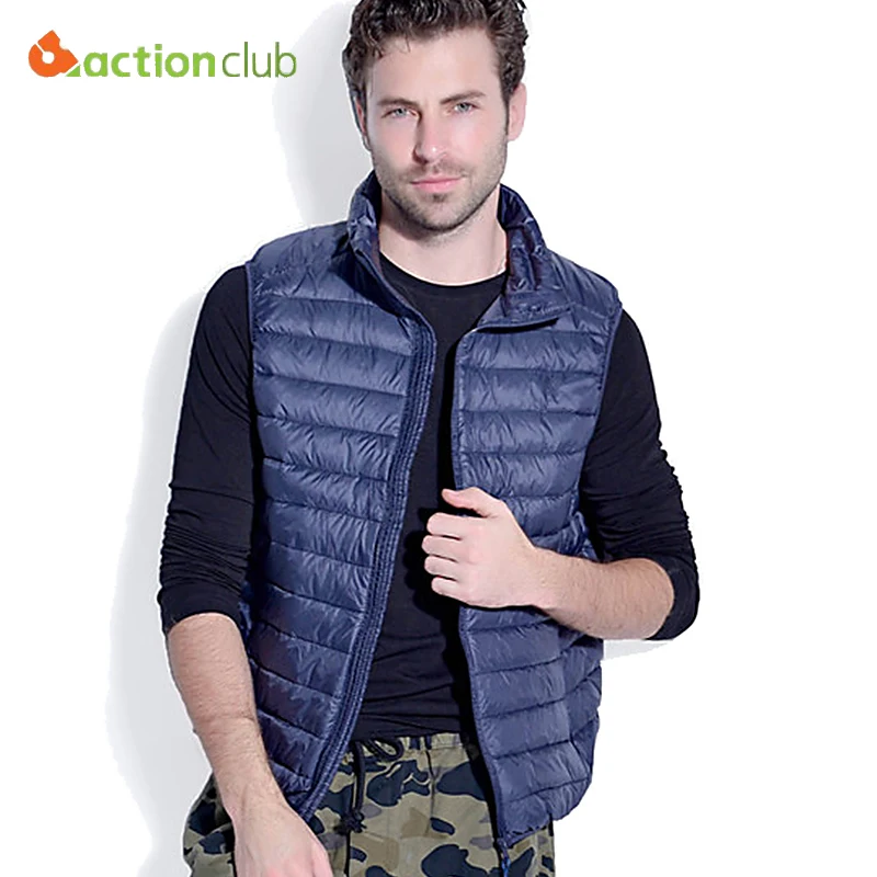 ACTIONCLUB Men Sleeveless Jacket Winter Ultra clear Down