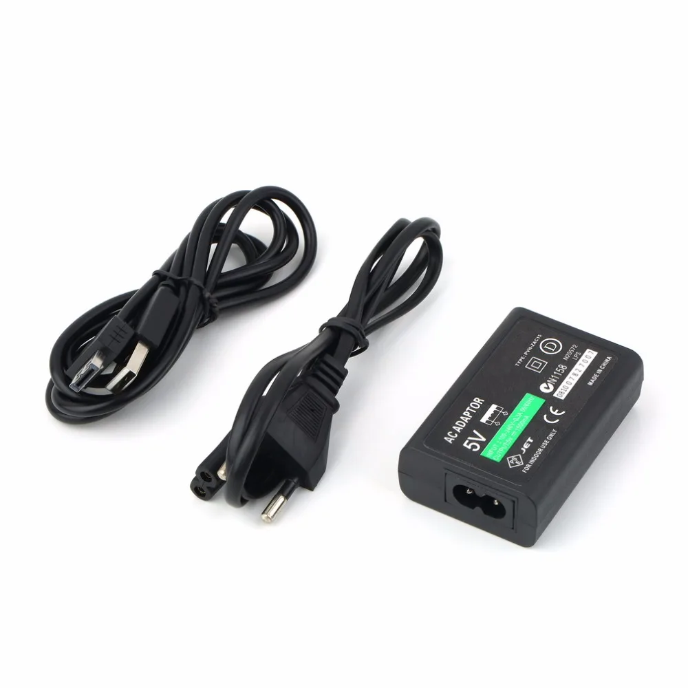 

Eu Plug For Sony PS Vita PSV AC Power Adapter Supply Convert Charger + 1.2m USB Data Cable Free / Drop Shipping