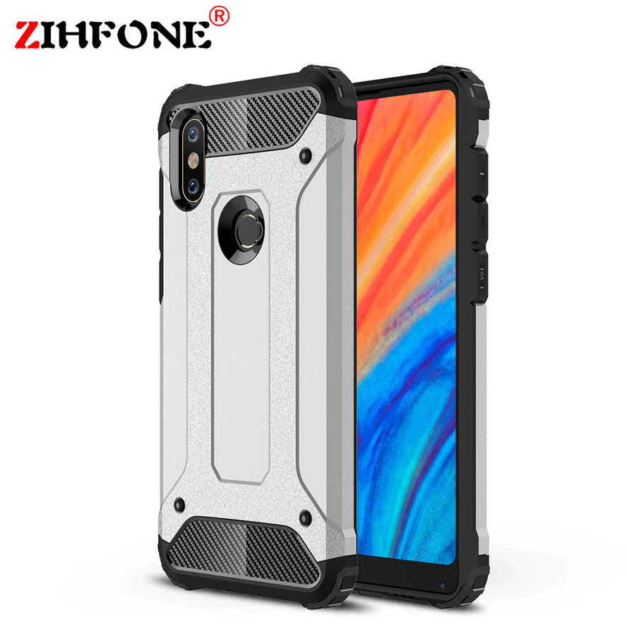 

Xiaomi Mi Mix 2S case Silicon soft TPU PC 2in1 hard case shockproof Armor case for Mi Mix 2S cover 5.99 Xiaomi Mix 2S phone case