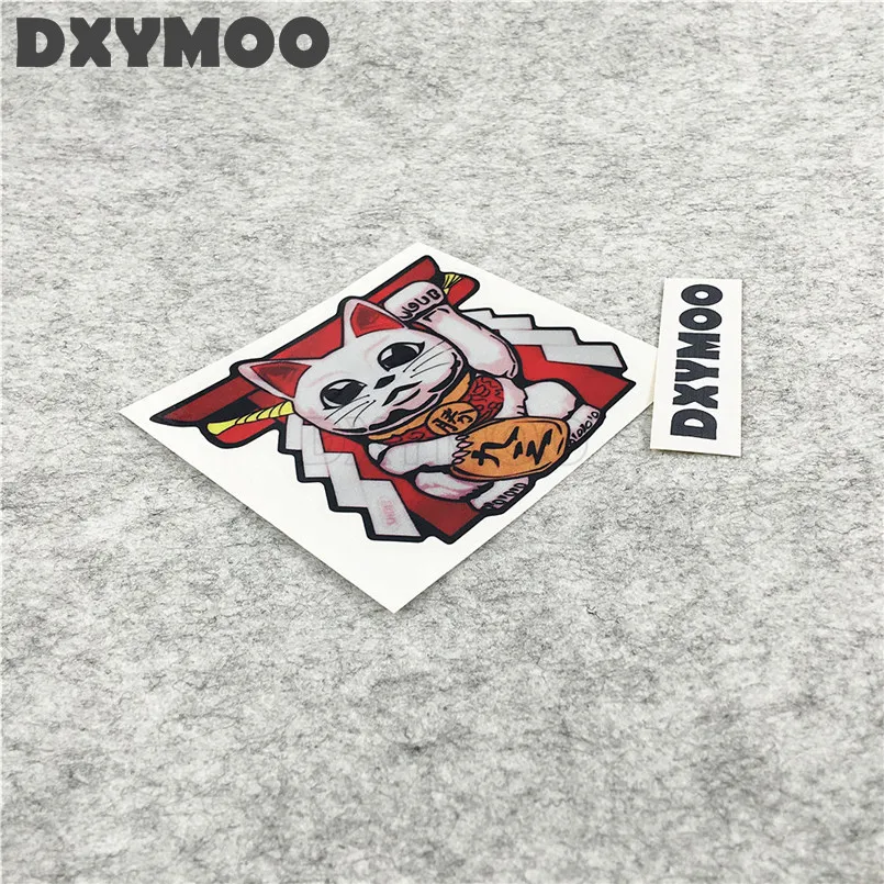 Japan Lucky Cat Car Stickers Auto Whole Body Window Sports Cartoon Motorcycle Sticker Vinyl Decals for SHOEI X14 photo