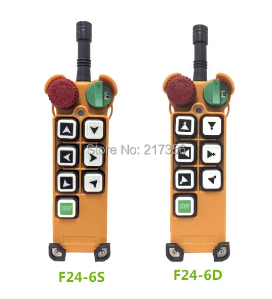 

F24-6S(include 1 transmitter and 1 receiver)/6 buttons 1 Speed Hoist crane remote control wireless crane Uting remote control