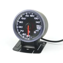 60mm Pointer Car Water Temp gauge water Temperature meter Car and Motorcycle Truck free shipping