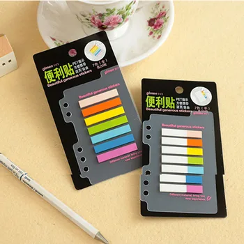 

1Pcs 20 Sheets Colorful Index Tabs Flags Sticky Note for Page Marker Stickers School Supplies Stationery Office Accessory