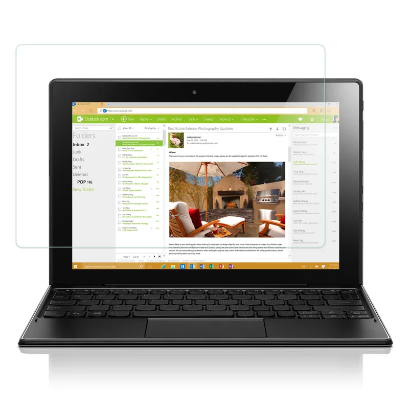 Новые Прибытия Для Lenovo Ideapad Miix 310 10.1 &quotTablet 9 H HD Ясный Протектор Экрана Закаленное