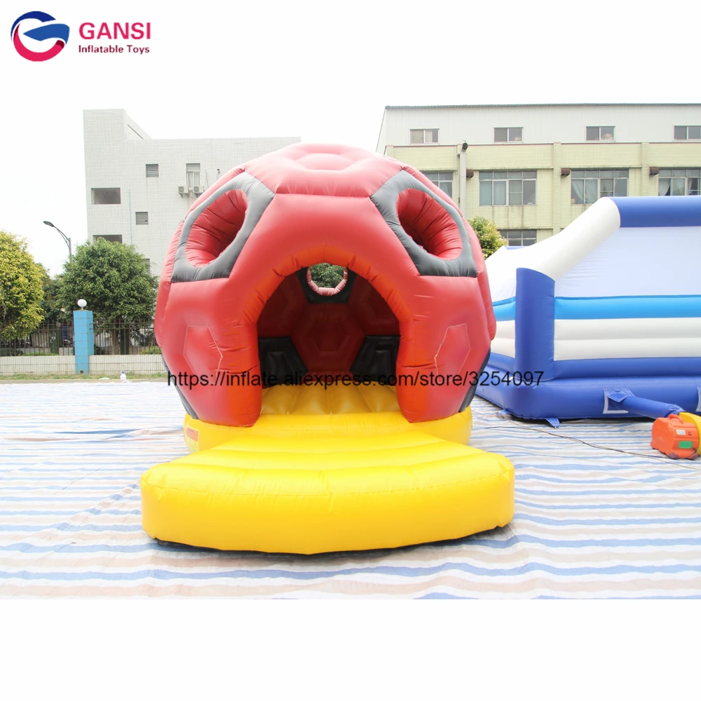 0.55Mm PVC Football Castle Inflatable Bouncer 4.5M Red Inflatable Soccer Bounce House For Jumping Games view larger image share inflatable pool water slide commercial for kid big cheap bounce house jumper bouncy jump castle bounce