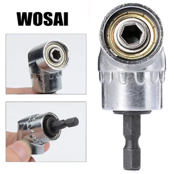 

WOSAI 105 Degrees 1/4" Electric Hex Drill Bit Adjustable Hex Bit Angle Driver Electric Drill Socket Holder Adaptor Tools