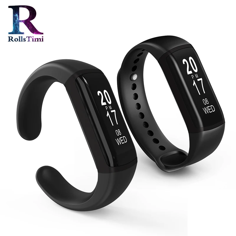 

Smart Watch Blood Pressure Heart Rate Measuring Device Sports Fitness Tracker OLED Touch Screen 30M Waterproof Smart Bracelet