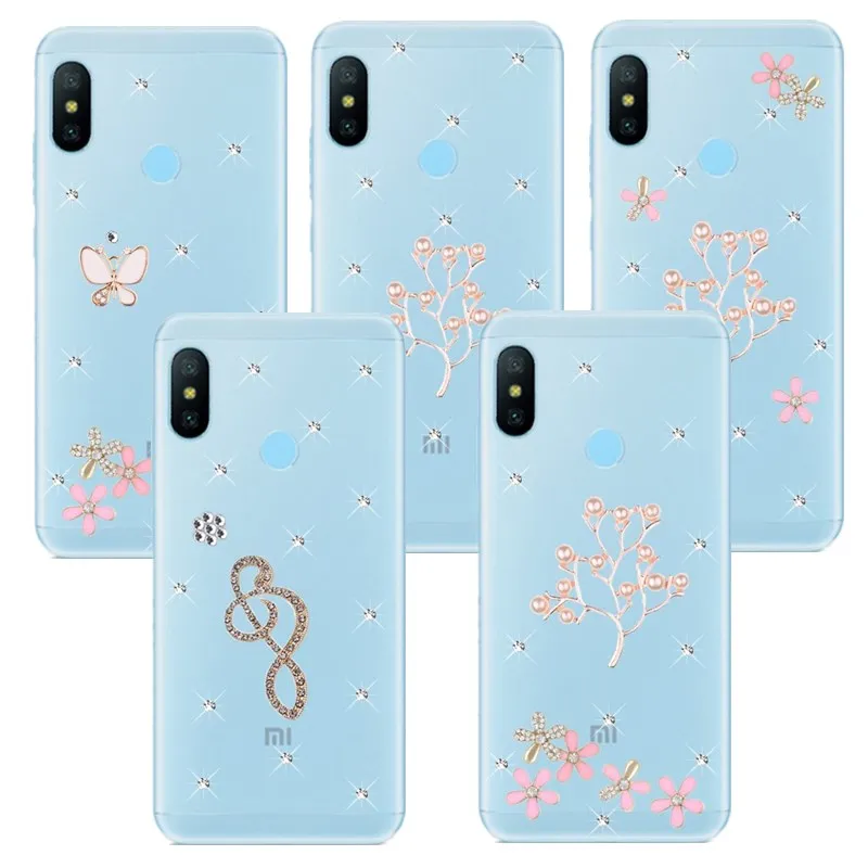 Redmi 8A 8 6 pro S2 7A 6A 4A NOTE 7 4 4X 5 5A шикарный роскошный чехол с бриллиантами для Xiaomi MI 9T CC9 9