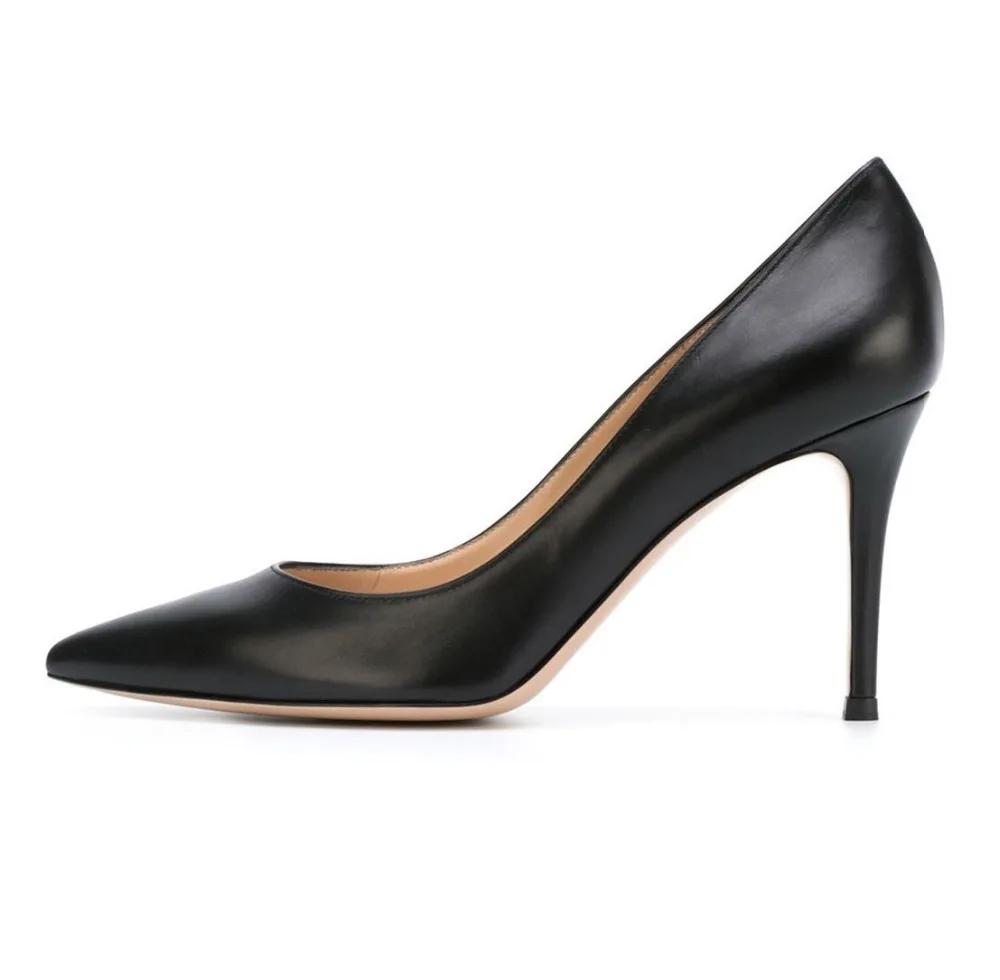 Amourplato font b Women s b font 80mm High Heel Slip On Office Dress Pumps Ladies