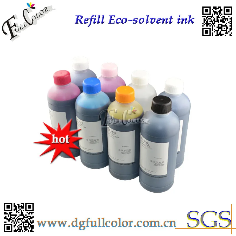 8 Colors * 1000 ML Eco Solvent Based Ink for Epson R2000 R1900 Indoor