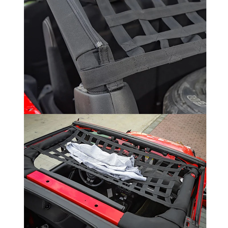 1 шт Автомобиль Многофункциональный сетчатый карман штора-экран гамак Топ мягкая обложка Rest кровать-гамак для Jeep Wrangler JK 07- 18