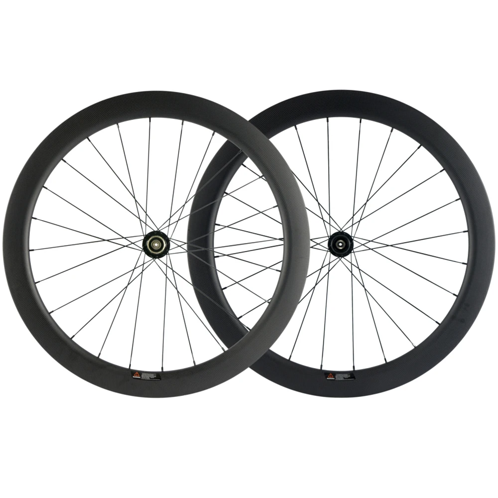 

700C full carbon fiber wheelset 55mm clincher Novatec Disc Brake hub 25mm width cyclocross bicycle wheels